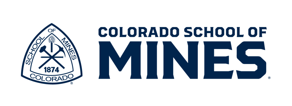 mines logo institutional mines logo side stack co school of blue 03